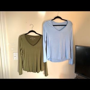 “Seriously Soft” Long Sleeve V-Neck Tee